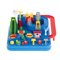 Překážková dráha interaktivní parkoviště závodní sanitka policejní auto XL