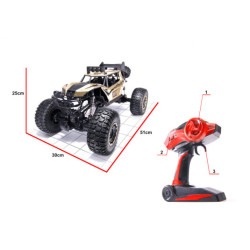 RC auto Rock Crawler 2.4GHz 1:8 51cm, zlatý