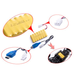 RC auto Rock Crawler 2.4GHz 1:8 51cm, zlatý