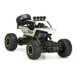 RC auto Rock Crawler 1:12 4WD METAL, stříbrný