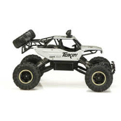 RC auto Rock Crawler 1:12 4WD METAL, stříbrný