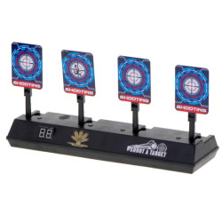 Elektronická terčová deska pro střelbu na 4 digitální terče