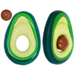 Nafukovací plavecká matrace s avokádovým míčem se semínky 150 cm XL