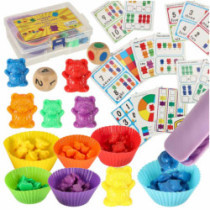 Medvídci vzdělávací učení počítat montessori 44el.