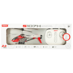 SYMA S107H RC vrtulník 2,4GHz RTF, červený