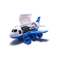 Letadlo Transporter + 3 policejní vozy