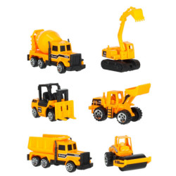 Transporter truck TIR launcher + kovové vozy stavební stroje