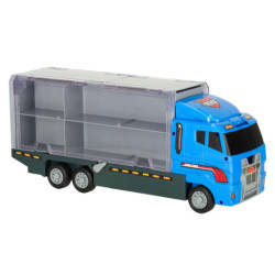 Transporter truck TIR launcher + kovová auta policie