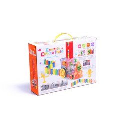 Lokomotiva Vlak Skládačka, červená