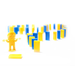 Lokomotiva Vlak Skládačka, červená