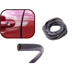 Profil nárazníku na hraně dveří auta 5m černý