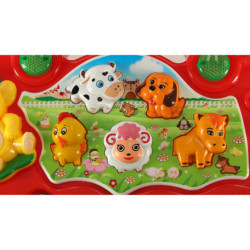 Vzdělávací klavír zvuky zvířat farma