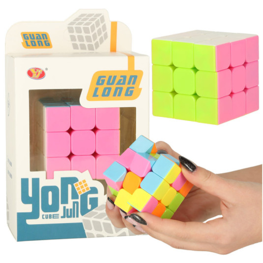 Puzzle hra kostka 3x3 neon 5.65cm