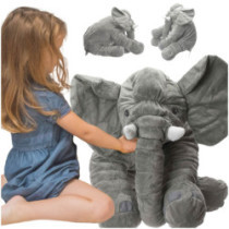 Plyšový maskot slon šedý velký 60cm