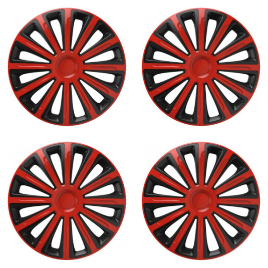 Poklice pro Škoda 16 TREND red and black