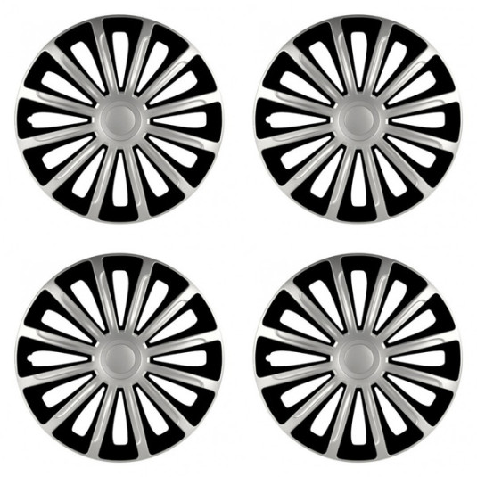 Poklice pro Škoda 15 TREND silver and black