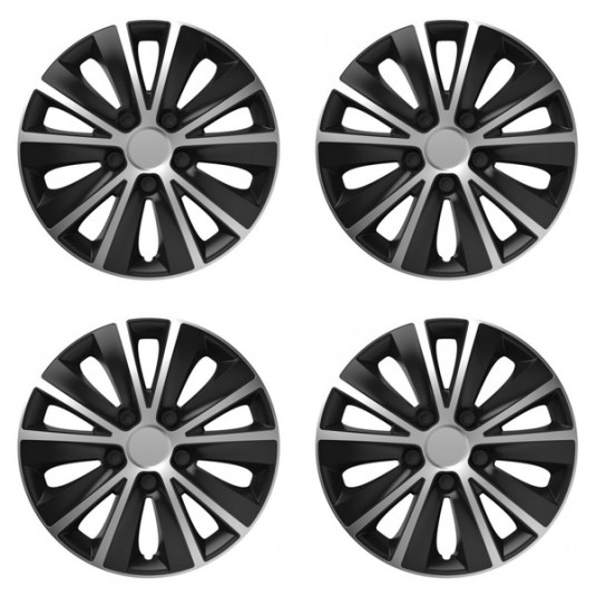 Poklice pro Škoda 15 RAPIDE silver and black