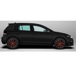 Poklice pro Škoda 15 RAPIDE red and black