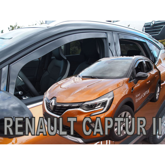 Deflektory Renault Captur II 5D (+zadní) ( od 2019 )