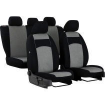 Autopotahy Tuning 100% sedo-černé (velour-textil)