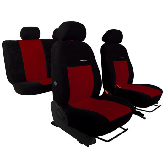Potahy pro OPEL ZAFIRA 7 místné A (1999-2006) Elegance (velour-velour) bordó (vyp)