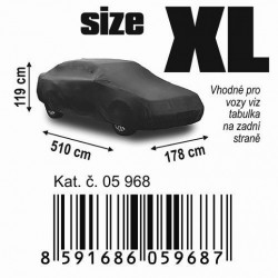 Ochranná autoplachta FULL XL 533x177x119cm NYLON rozbalena (vyp)