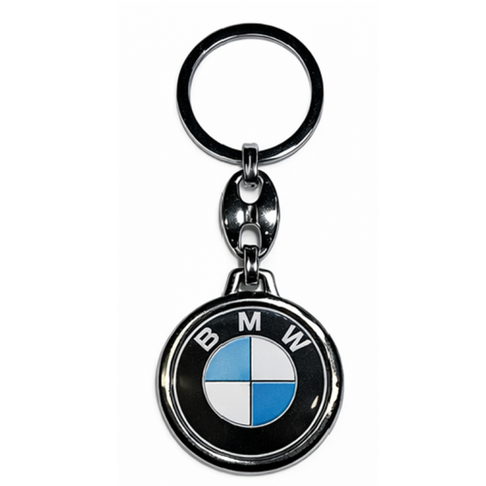 Klíčenka pryskyřičná BMW kulatá černá