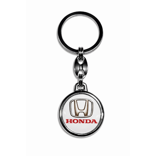 Klíčenka Honda bíla kulatá