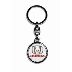 Klíčenka Honda bíla kulatá