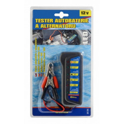 Tester autobaterie a alternátoru 12V