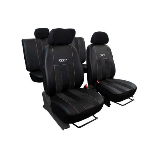 Autopoťahy FIAT LINEA (2007-2013) GT (Alcantara a eko koža) černá (vyp)
