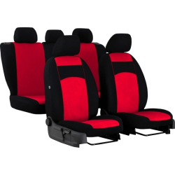 Autopotahy Tuning 100% sedo-černé (velour-textil)