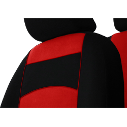 Autopotahy Tuning 100% sedo-černé (velour-textil)