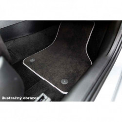 Koberečky do vozu Mercedes E W212 (2009–2016) – textilní, se stříbrnou nití (vyp)