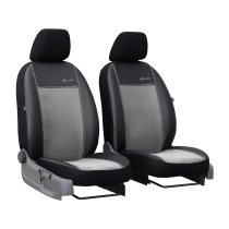 Potahy pro VOLKSWAGEN Crafter 1+1 (od 2017) Exclusive Alcantara (Alcantara-kůže)