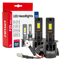 LED žárovky pro hlavní světla, řada F25 PRO BLACK FULL CANBUS H3 68 W 12 V 24 V