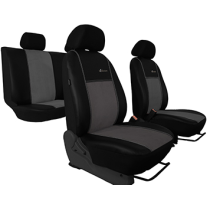 Potahy pro VOLKSWAGEN VW T5 1+1 (2003-2015) Exclusive Alcantara (Alcantara-kůže) slabě šedá (vyp)
