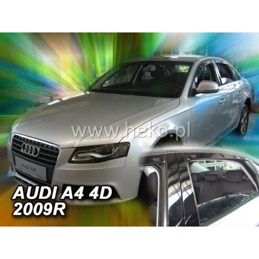 Deflektory AUDI A4 4D (+zadní) Sedan (2009-2015)