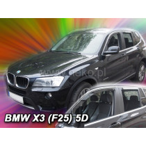 Deflektory BMW X3 F25 5D (+zadní) (od 2010-2017)