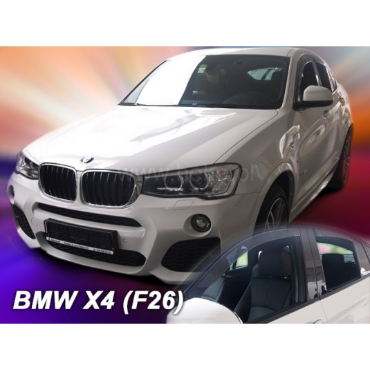 Deflektory BMW X4 F26 (+zadní) (od 2014-2018)