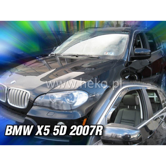 Deflektory BMW X5 E70 5D (+zadní) (2006-2013)