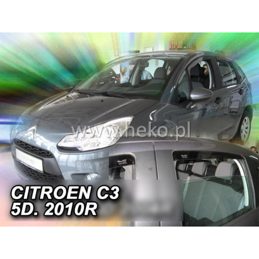 Deflektory CITROËN C3 5D (+zadní) (2010-2016)