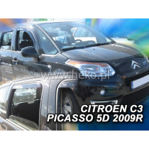 Deflektory CITROËN C3 Picaso 5D (+zadní) (od 2009-2016)