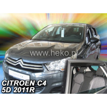 Deflektory CITROËN C4 5D (+zadní) (2004-2010)