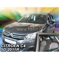 Deflektory CITROËN C4 II. 5D (+zadní) (od 2010-2018)