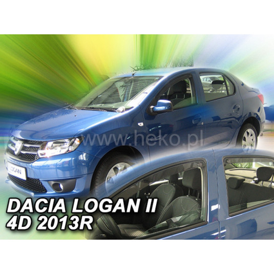 Deflektory DACIA Logan 4D (+zadní) (od 2013-2021)