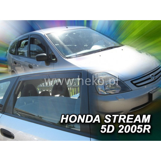 Deflektory HONDA Stream 5D (+zadní) (2000-2007)