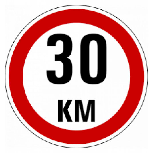 Samolepka reflexní velká - 30km