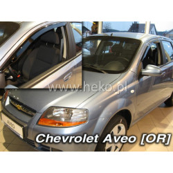 Deflektory CHEVROLET Aveo 4D (+zadní) Sedan (2004-2006)