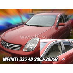 Deflektory INFINITI G35 4D (+zadní) (2003-2006)